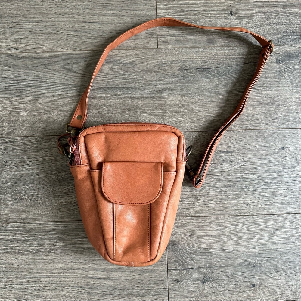 LL Bean | Vintage Leather Shoulder Bag Crossbody